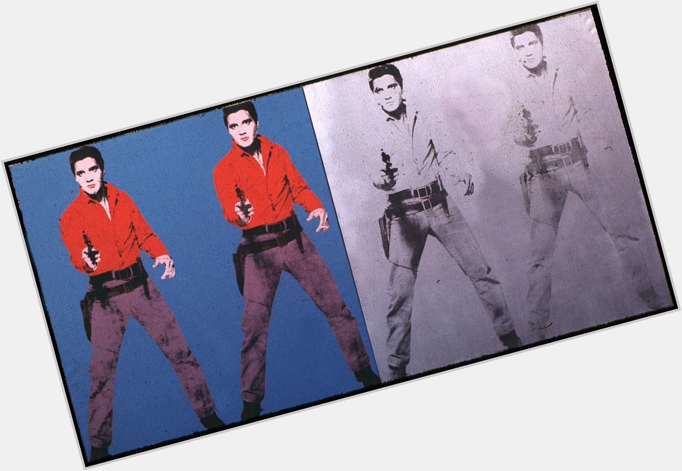 Happy Birthday to Presley, he would have turned 80 today Andy Warhol\s Elvis I & II, 1963 