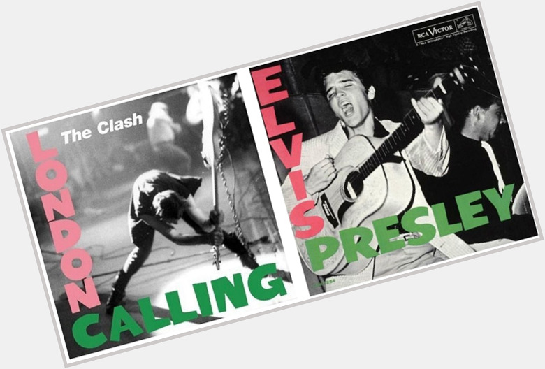 Happy 42nd birthday to London Calling. Here\s the Elvis Presley album cover they were referencing. 