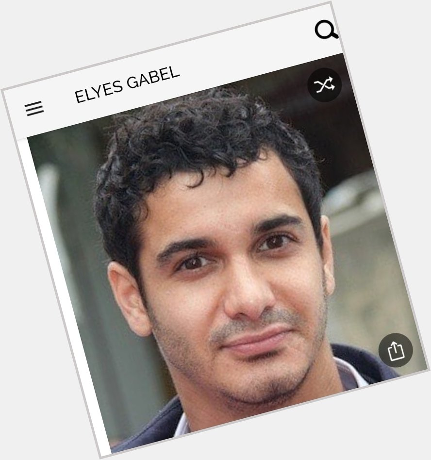 Happy birthday to this great actor. Happy birthday to Elyes Gabel 