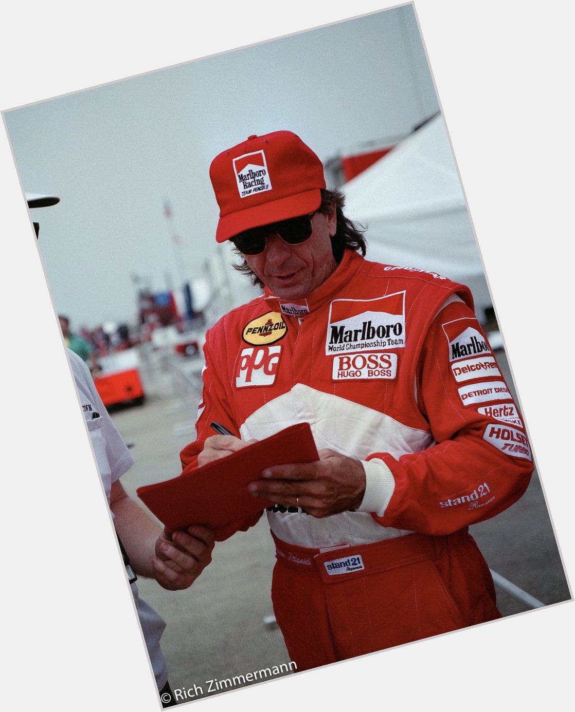 Happy birthday to Emerson Fittipaldi seen here in 1990 at the Milwaukee Mile! 