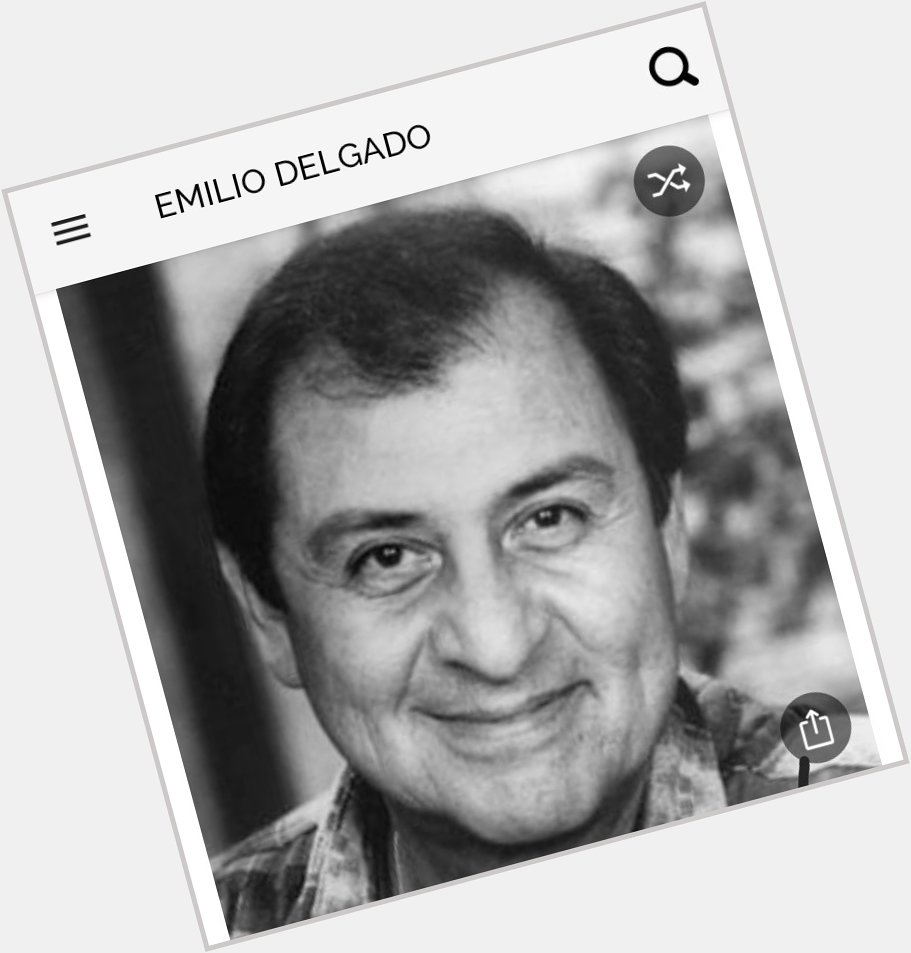 Happy birthday to this great actor who played Luis on Sesame Street.  Happy birthday to Emilio Delgado 