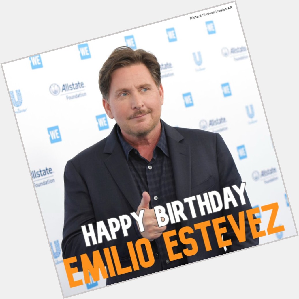  HAPPY BIRTHDAY! Actor Emilio Estevez turns 6 1 today. 