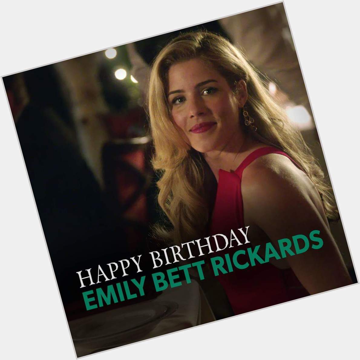 Happy Birthday Felicity aka Emily Bett Rickards   