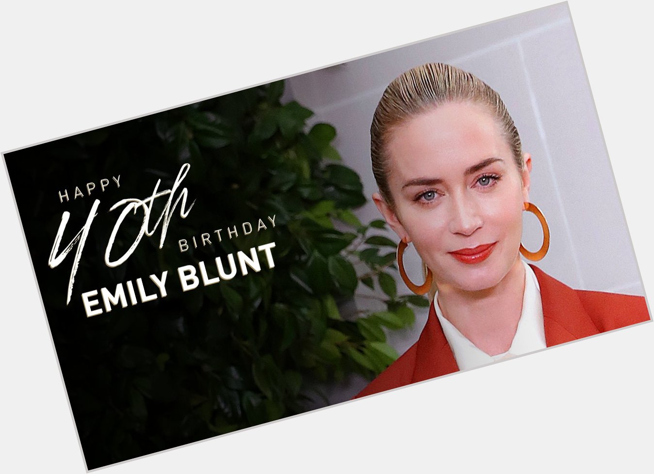 Happy 40th birthday Emily Blunt!

Read the tribute here:  
