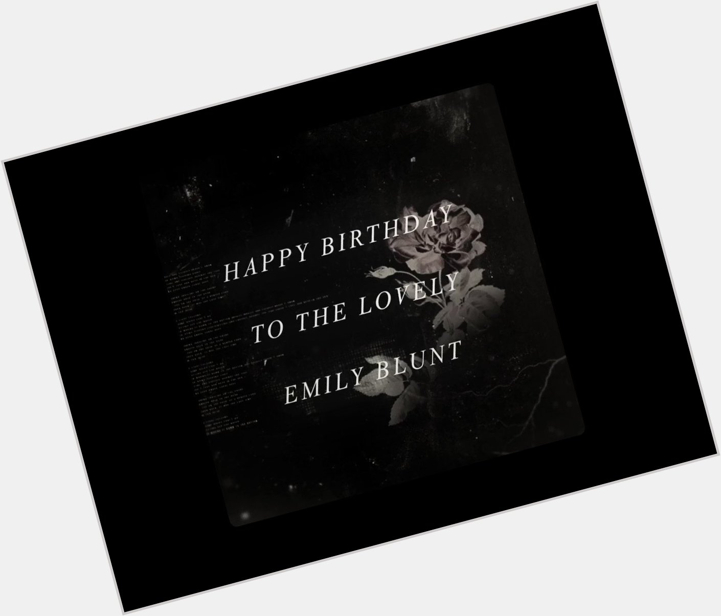 Happy birthday emily blunt 