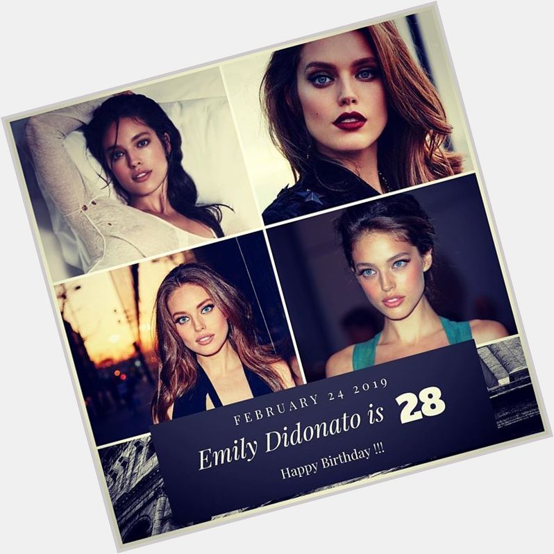 Model Emily Didonato turns 28 today !!!    to wish her a happy Birthday !!!  