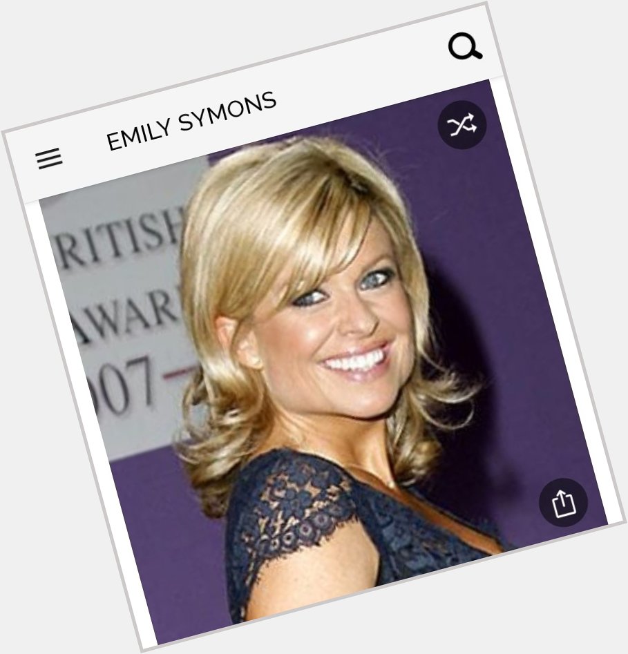 Happy birthday to this great actress.  Happy birthday to Emily Symons 