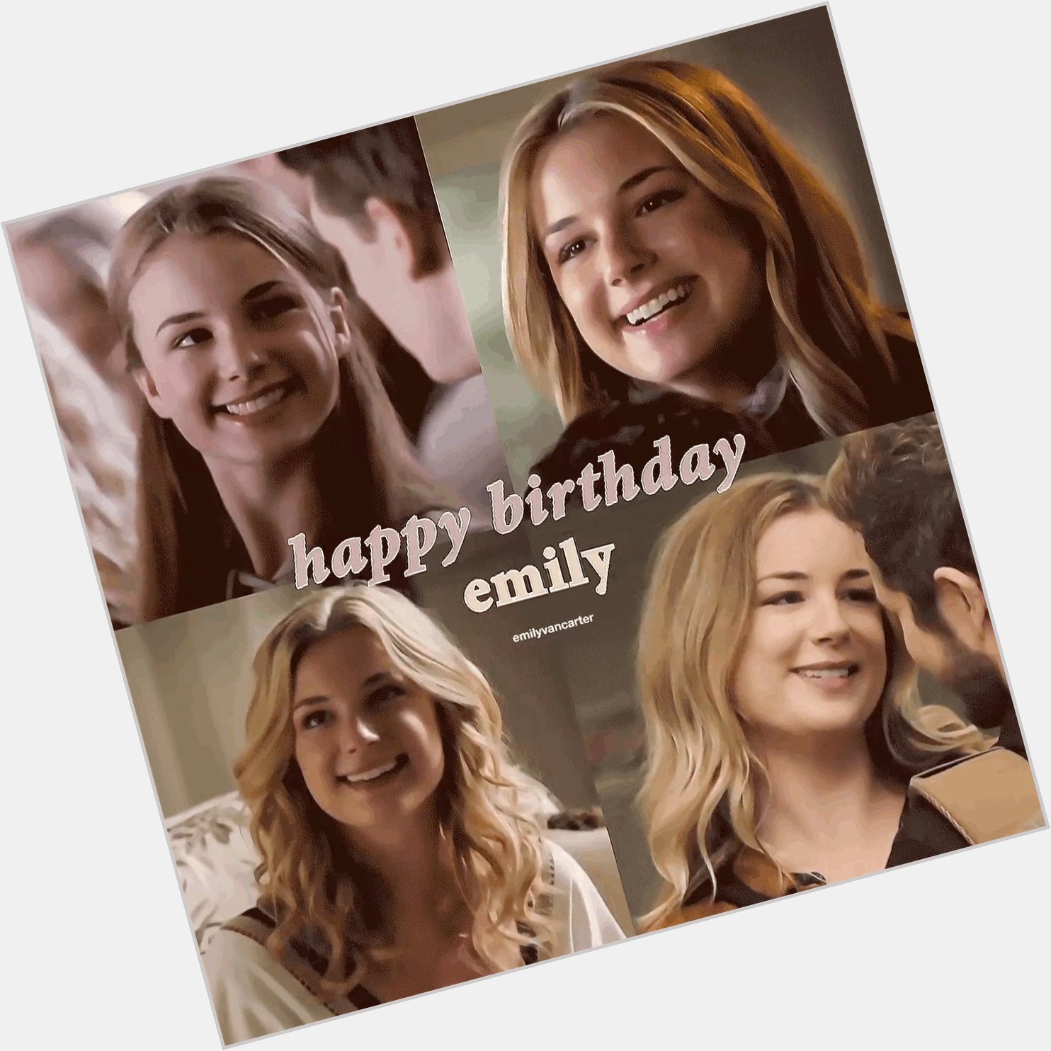 Happy birthday to the one and only Emily VanCamp!!!  Credit: 