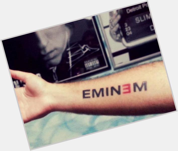  Happy birthday Marshall Mathers. we(the fans aka stans) thank god&Dr.Dre for created you.Thanks for everythin 