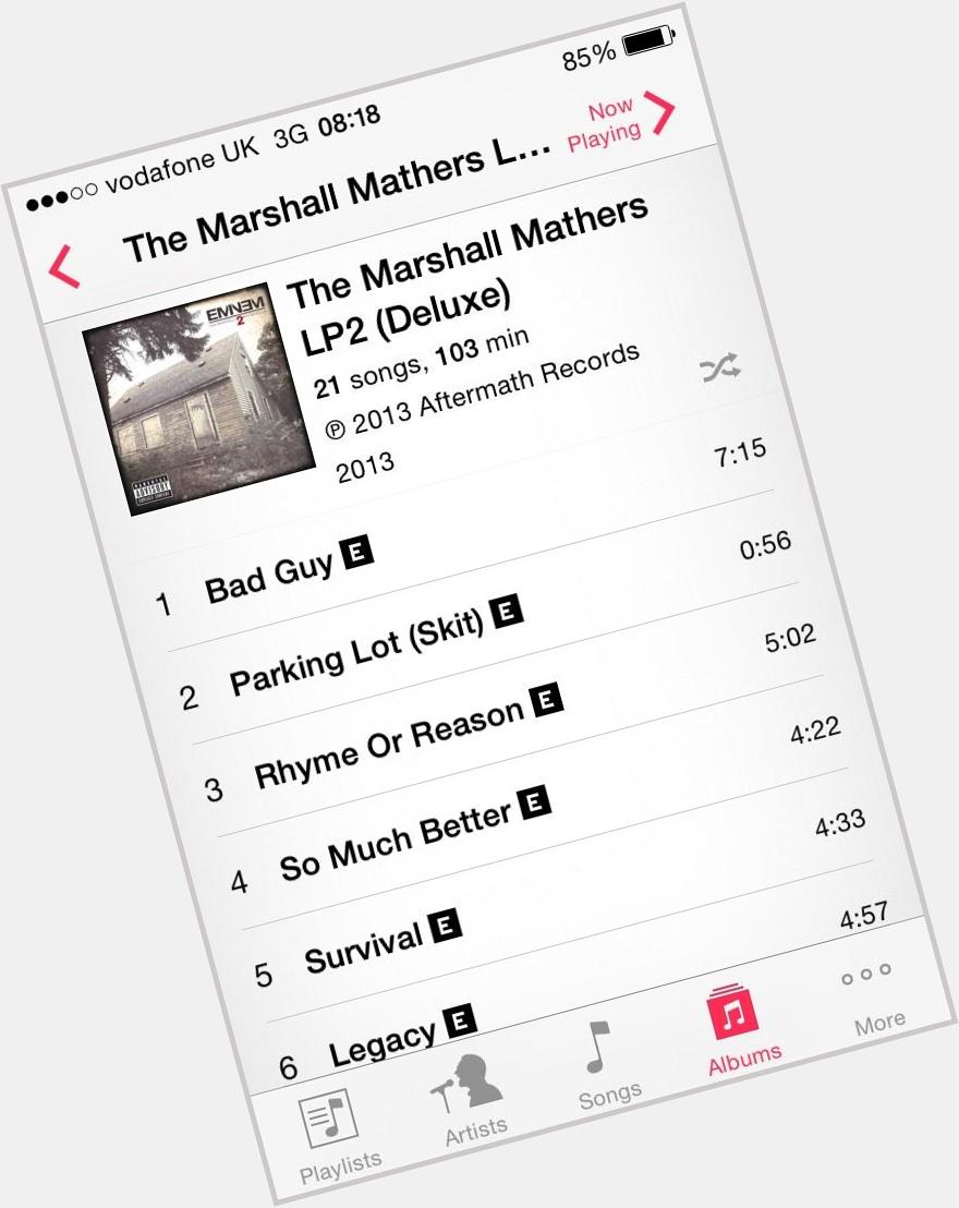 HAPPY ONE YEAR BIRTHDAY TO THE MARSHALL MATHERS LP 2      