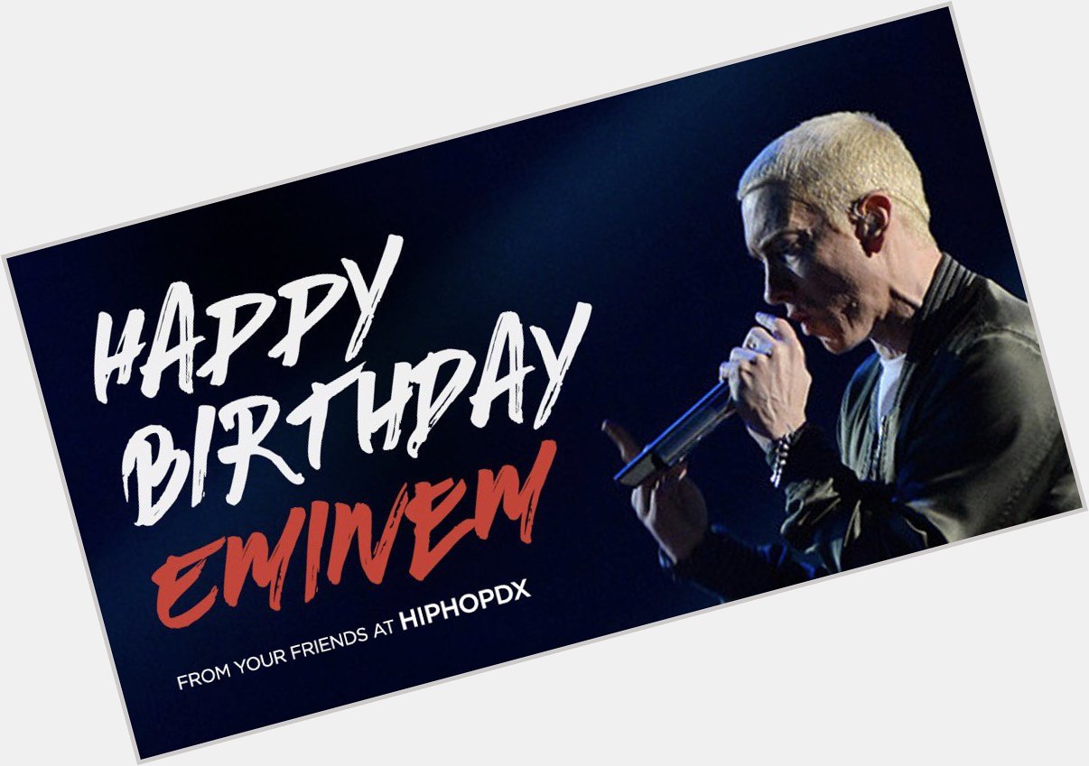 Happy Birthday to Remessage and Comment your favorite track from the Rap God! 