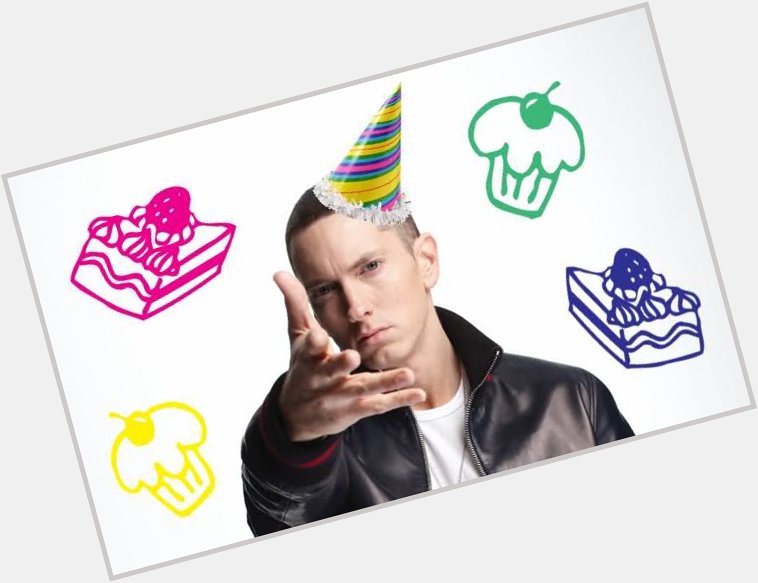 Happy 45th Birthday to the best rapper alive today Slim Shady.  