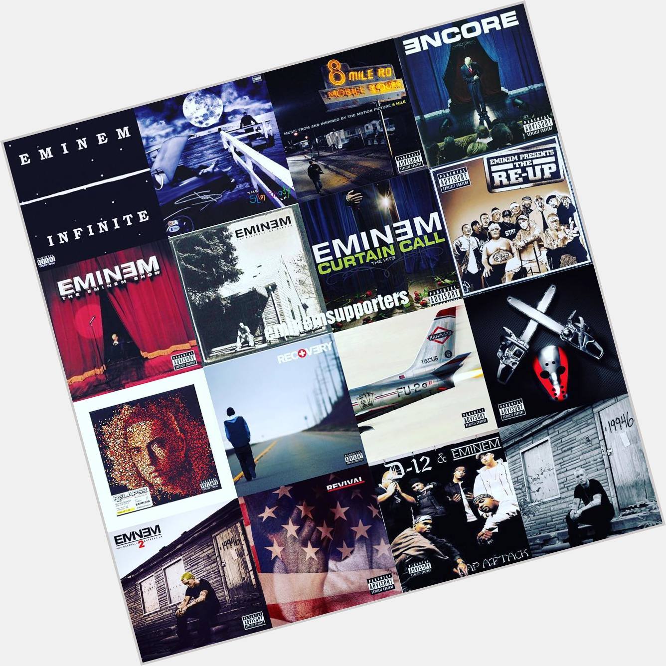 Happy 46th Birthday, Eminem  Every album has released since 2000 has debuted at the top of the charts 