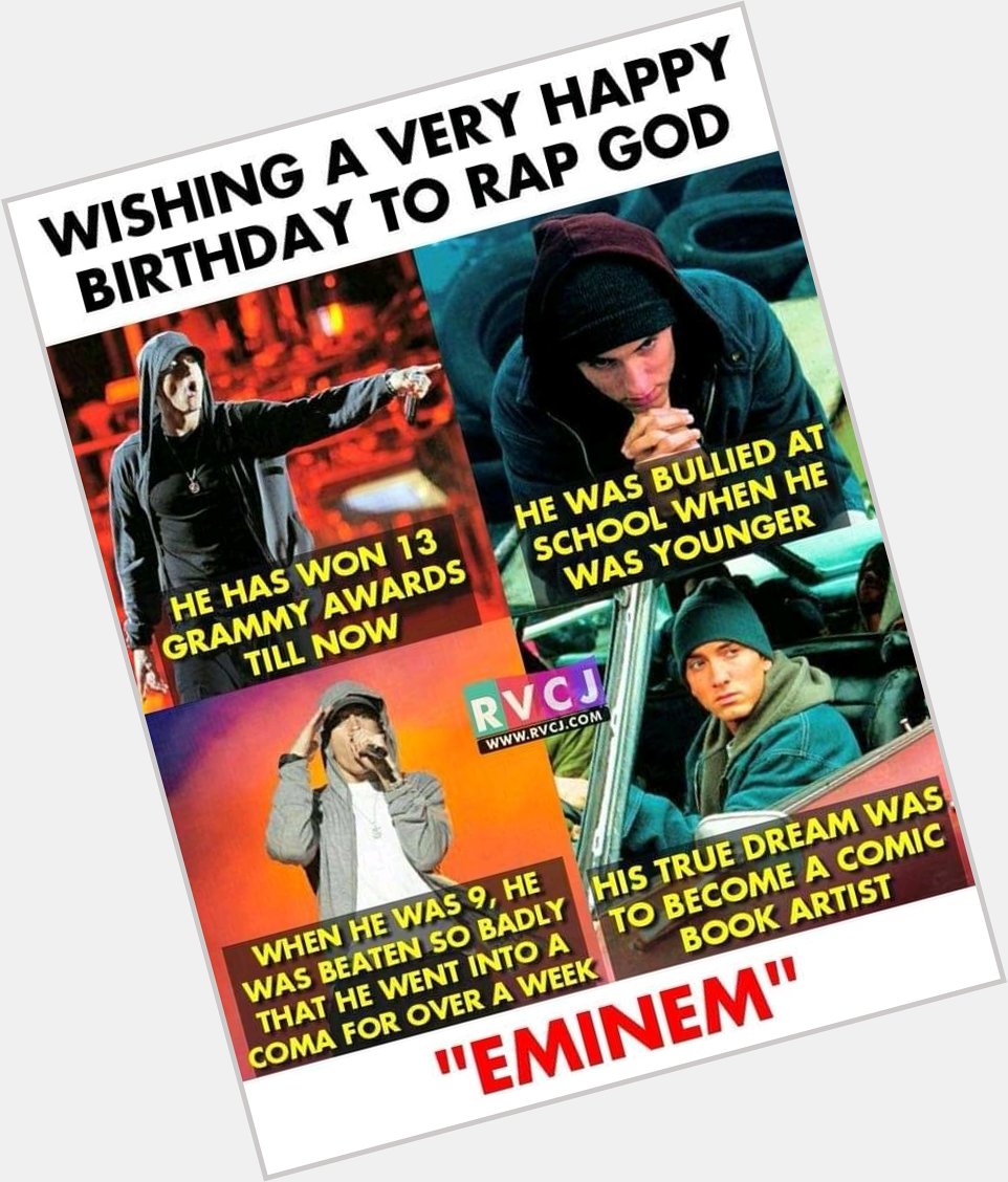 Happy birthday rap God 