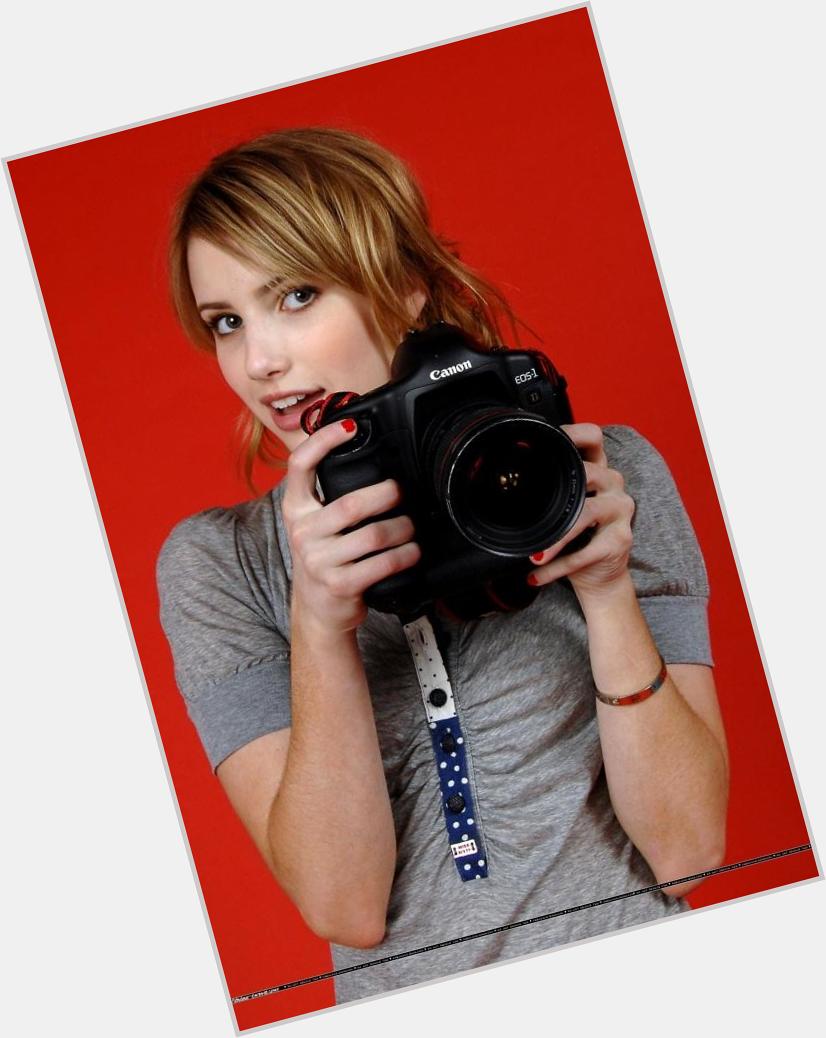 Happy 24th Birthday today\s über-cool celebrity with an über-cool camera: EMMA ROBERTS 