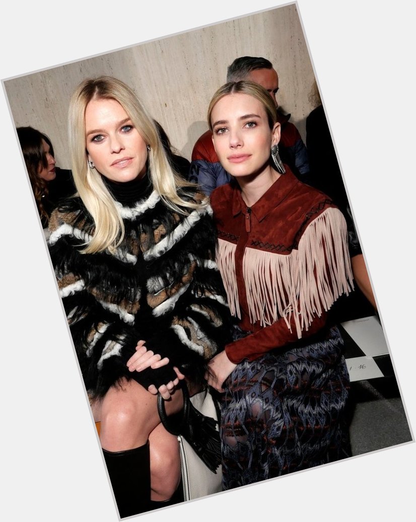 Happy Birthday to Emma Roberts!
*Alice Eve and Emma at the Longchamp show Front Row 2019 