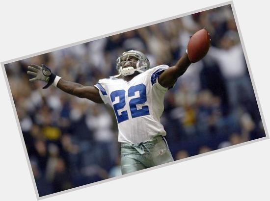 Happy 46th Birthday to Emmitt Smith. Shown here after breaking the NFL Rush Record, 1995.  
