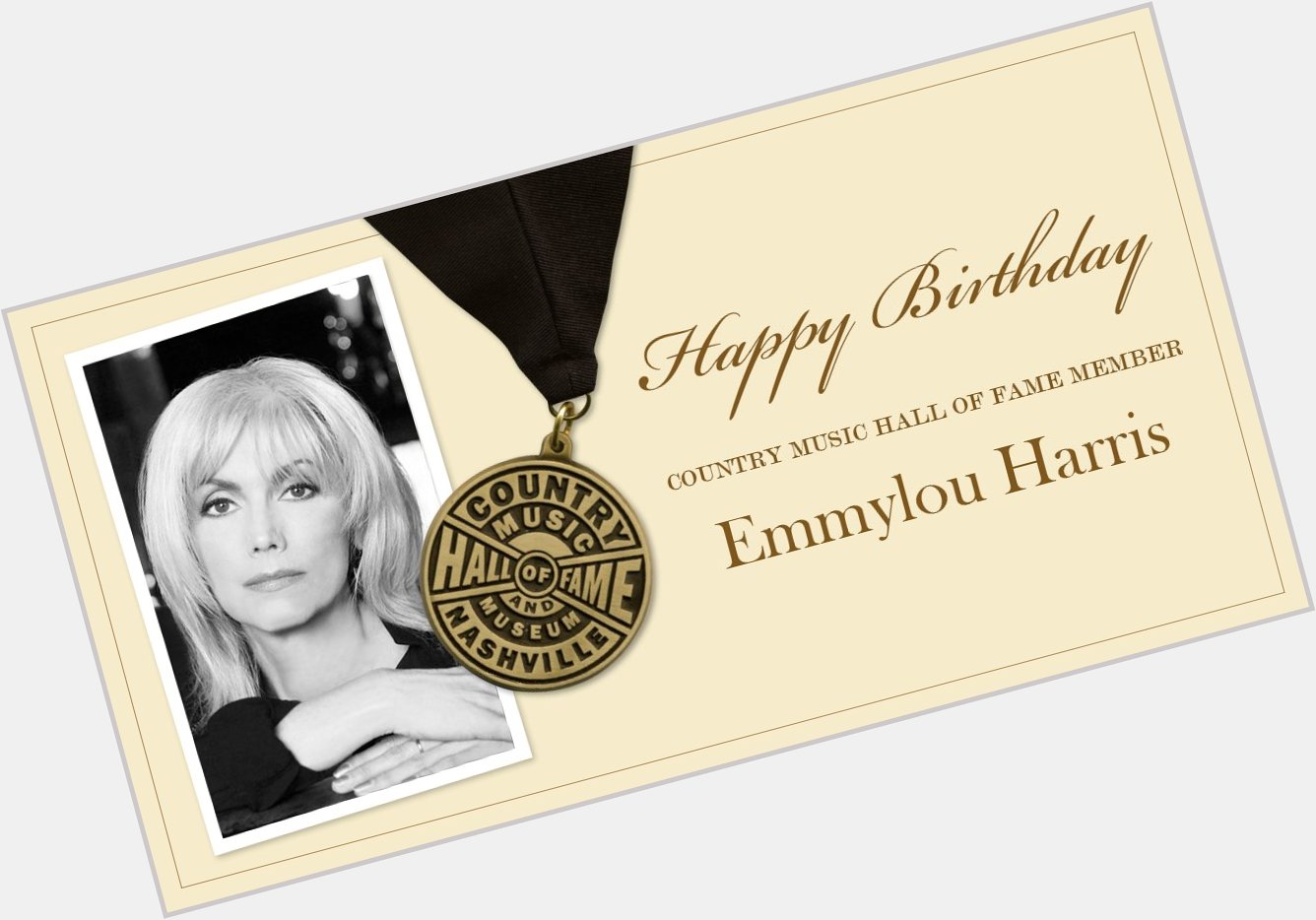Join us in wishing member Emmylou Harris a very happy birthday! 