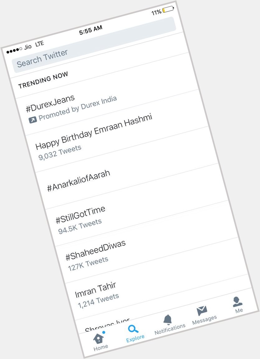   1st spot -5:55am Happy Birthday Emraan Hashmi 