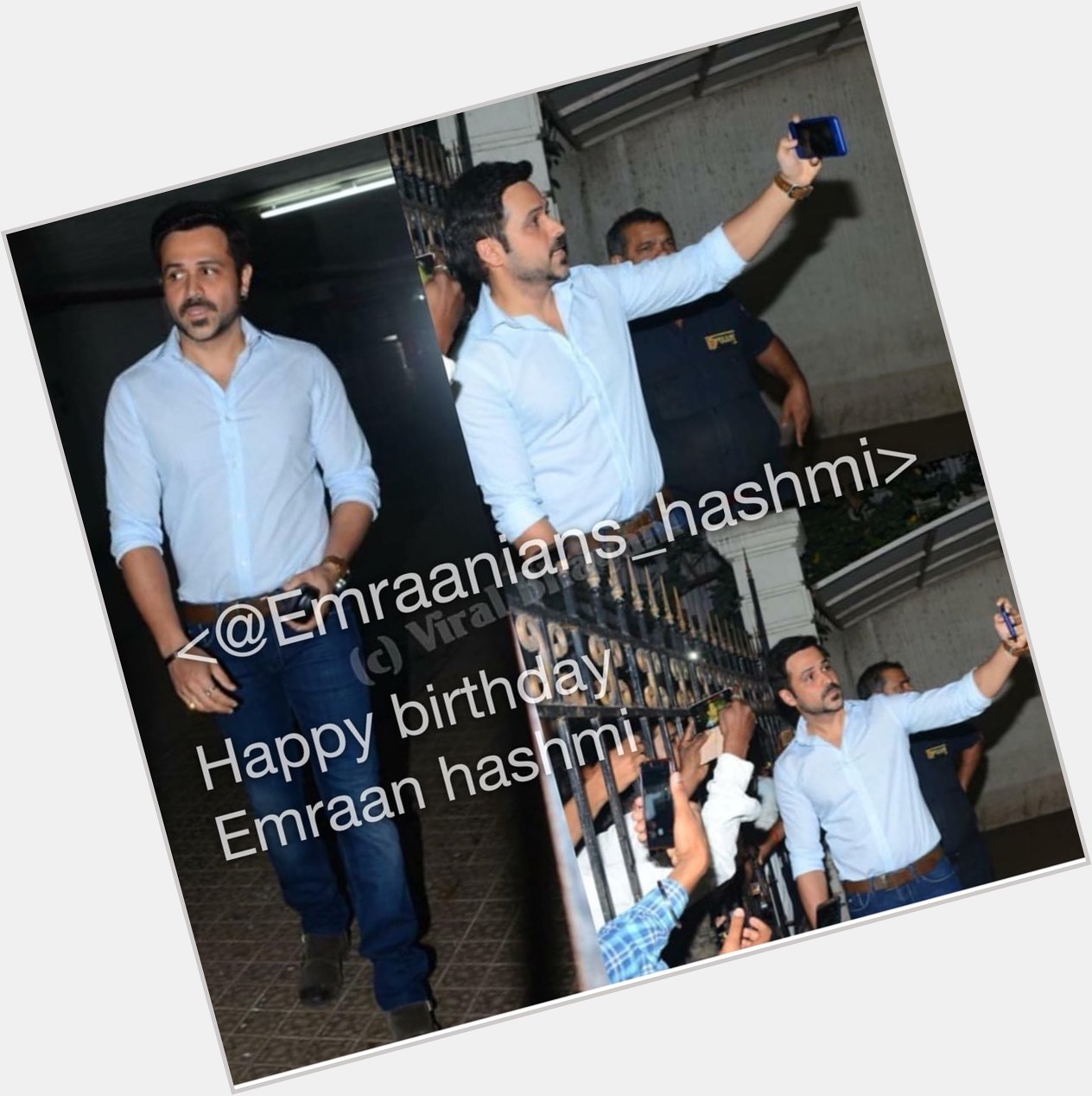  meet his fans who has gathred for his birthday ll Happy birthday emraan hashmi 