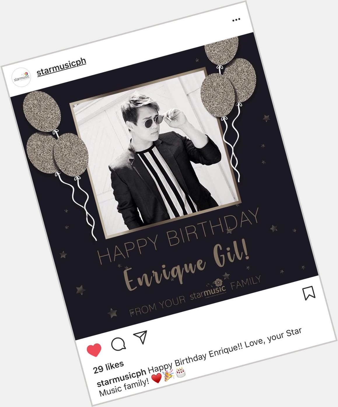 \" Happy Birthday Enrique Gil from Star Music 