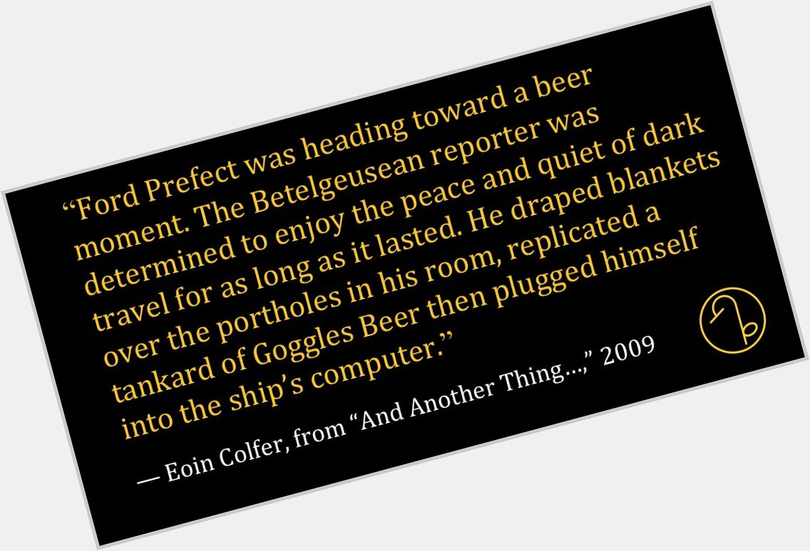 Happy Birthday Irish author Eoin Colfer (May 14, 1965- ) 