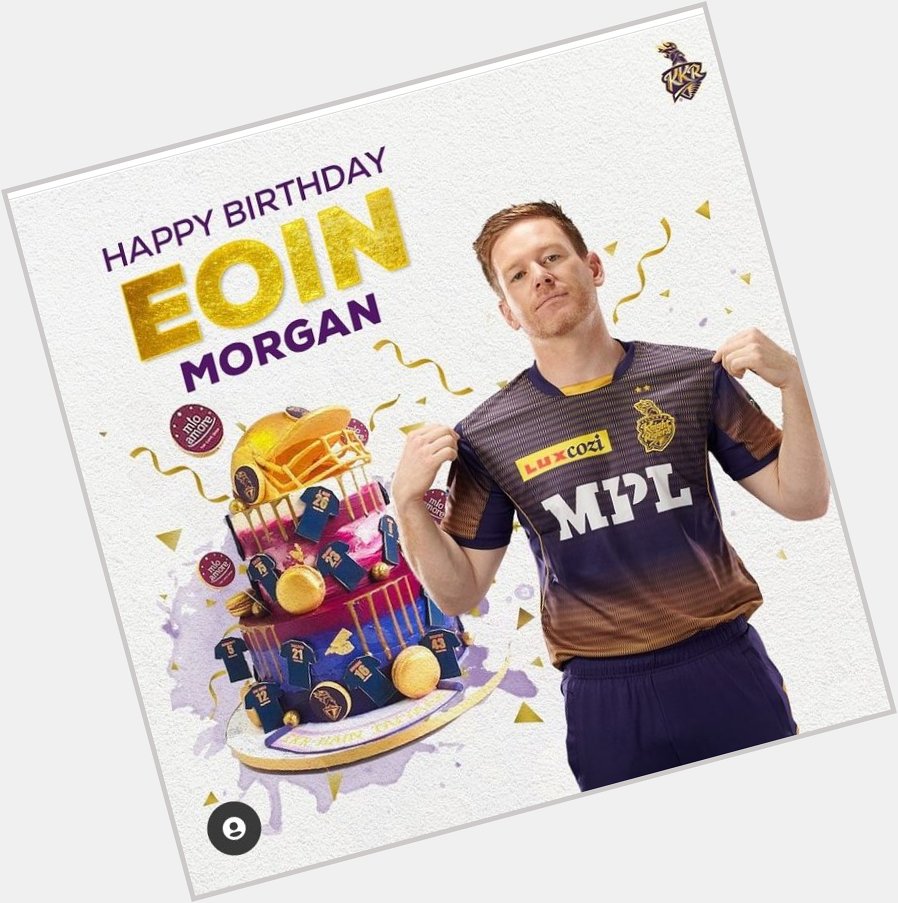 Happy Birthday to England\s World Cup winning captain, Eoin Morgan. 