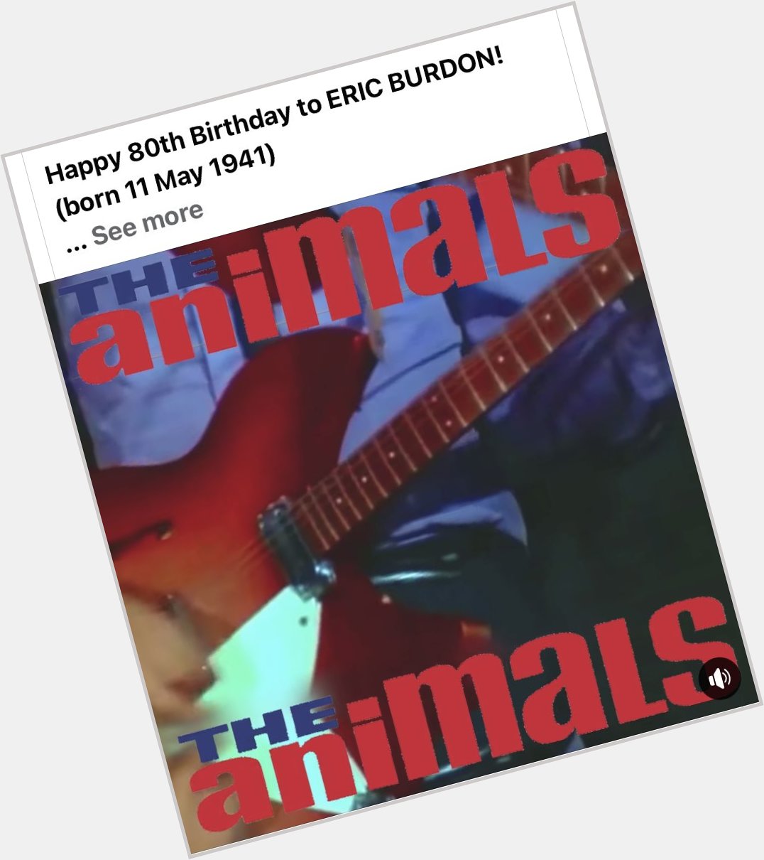 Happy birthday Eric Burdon 