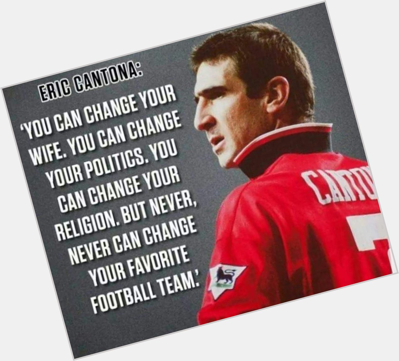 Happy birthday to the one and only Eric Cantona!                  