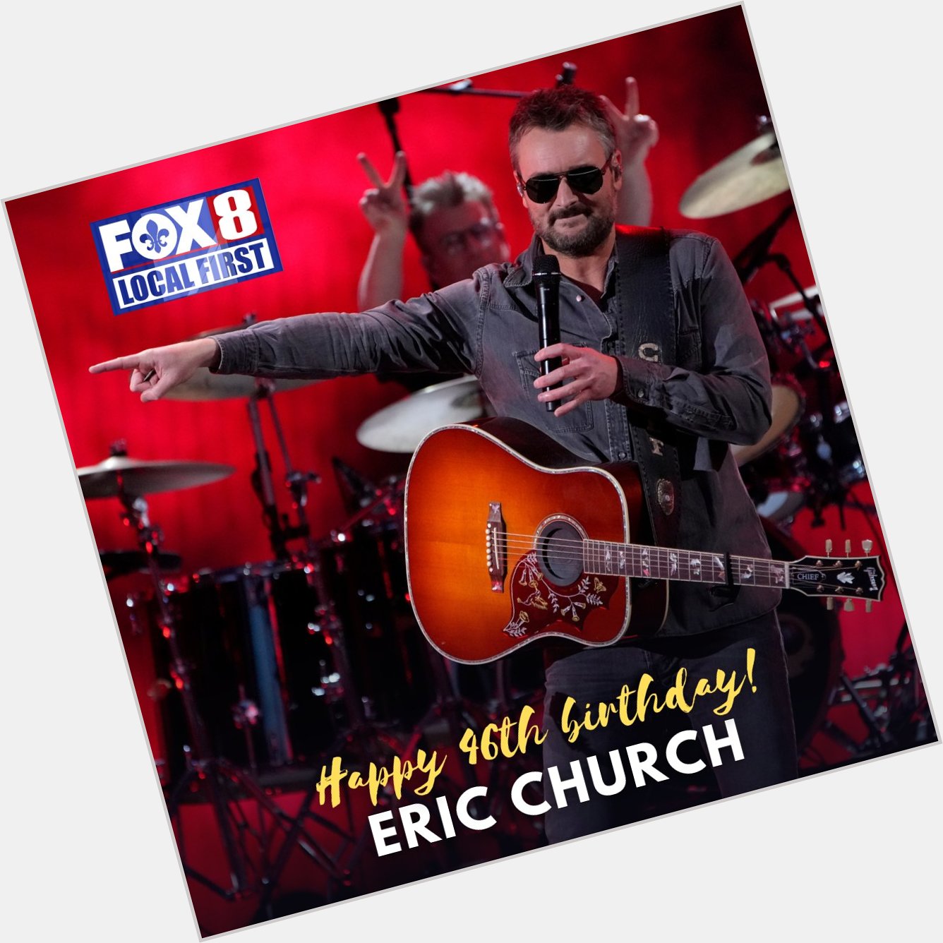 Happy birthday to Eric Church, the country music singer turned 46 on Wednesday! 