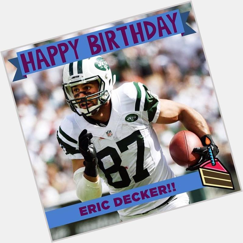 Happy Birthday to WR Eric Decker! by nfl  