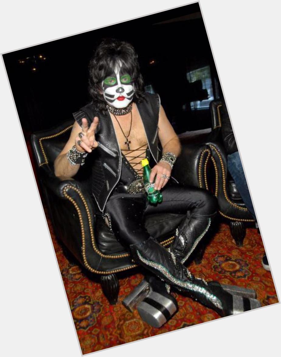 This cute little kitty is 57 today. Happy Birthday Eric Singer!  