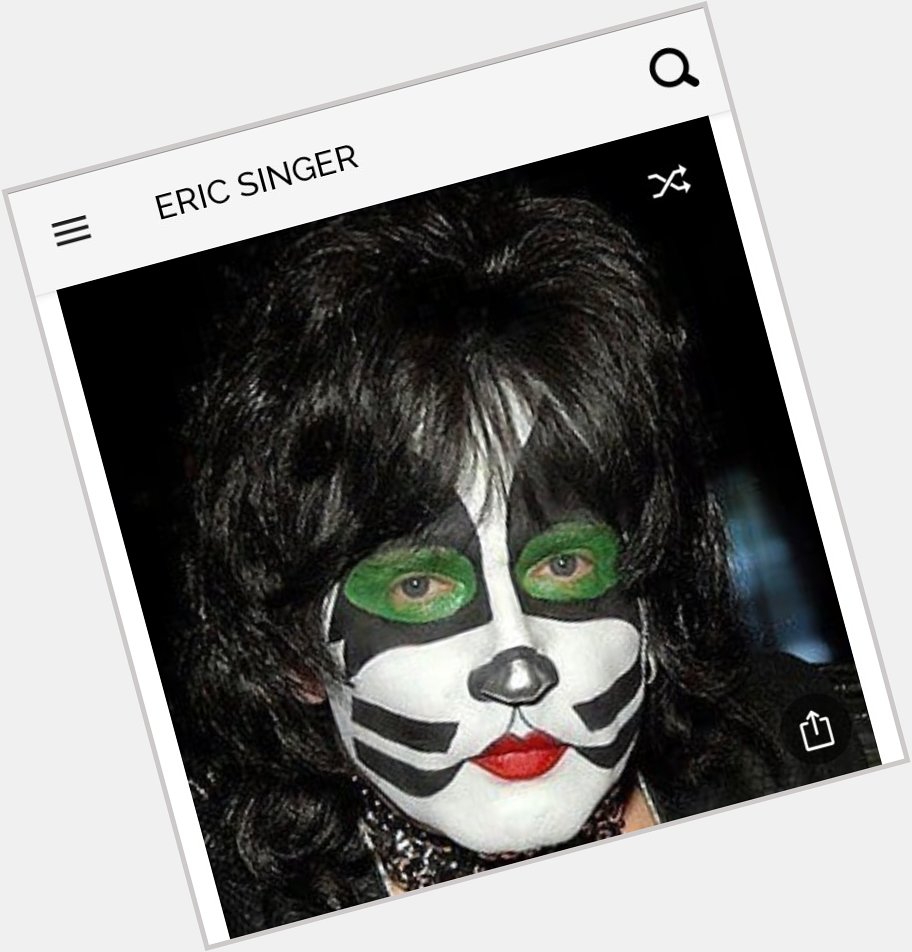 Happy birthday to this great drummer.  Happy birthday to Eric Singer 