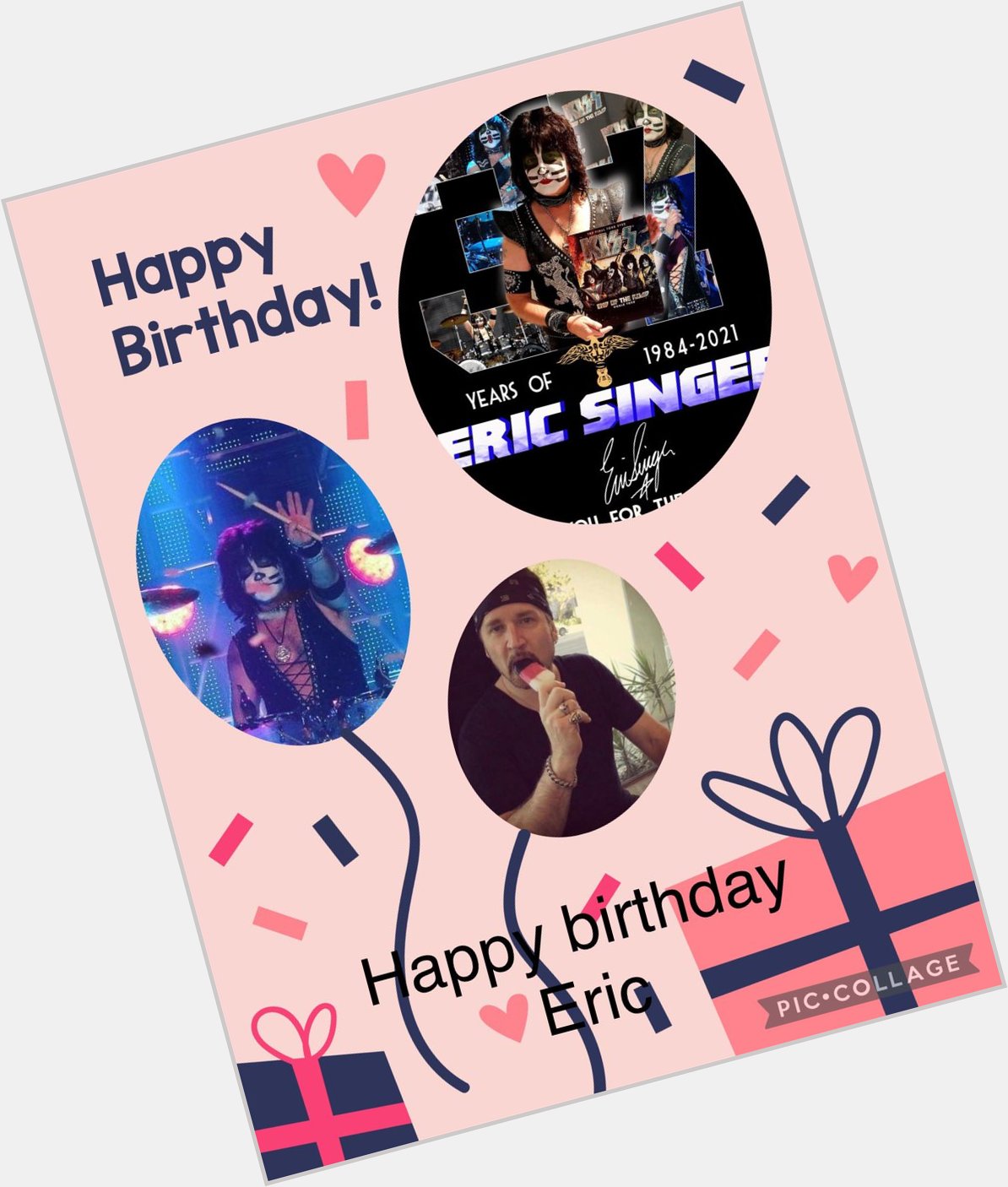 Happy birthday to Eric singer my favorite drummer 
