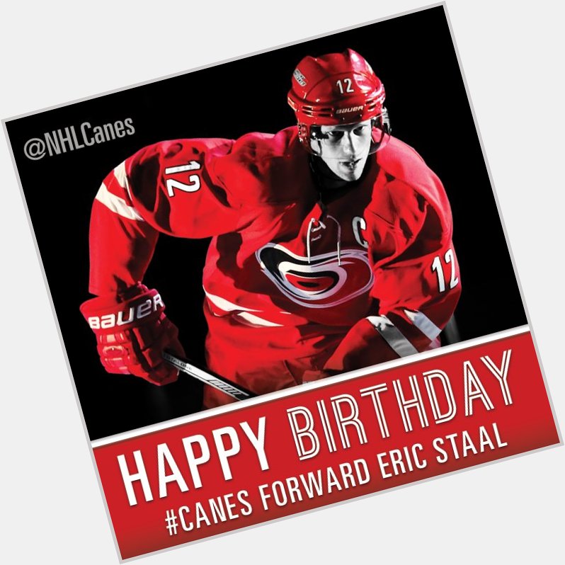  Remessage to help the wish Eric Staal a happy birthday! 

