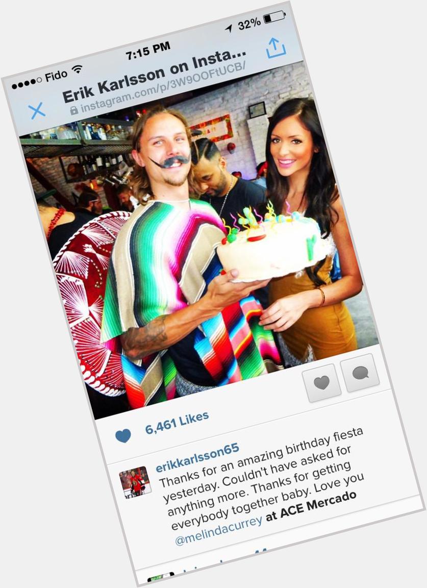 * \ Happy Birthday Erik Karlsson! 