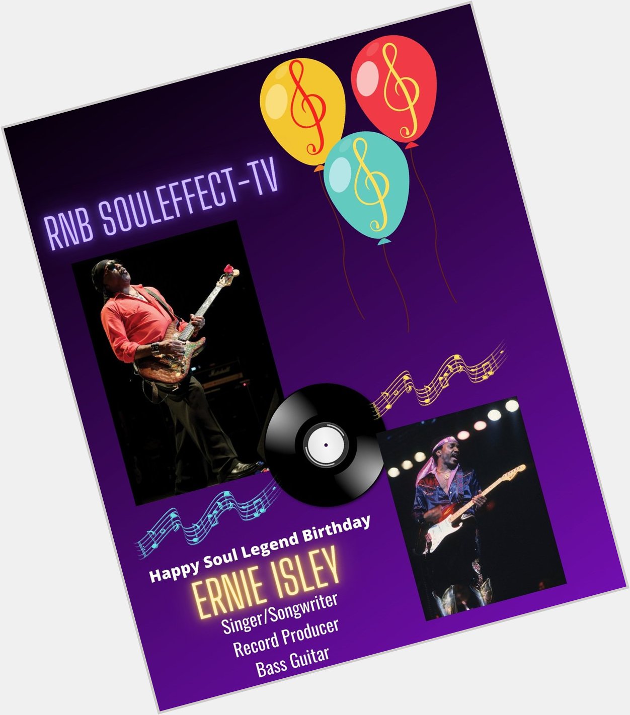 Happy Soul Legend Birthday 
Ernie Isley 