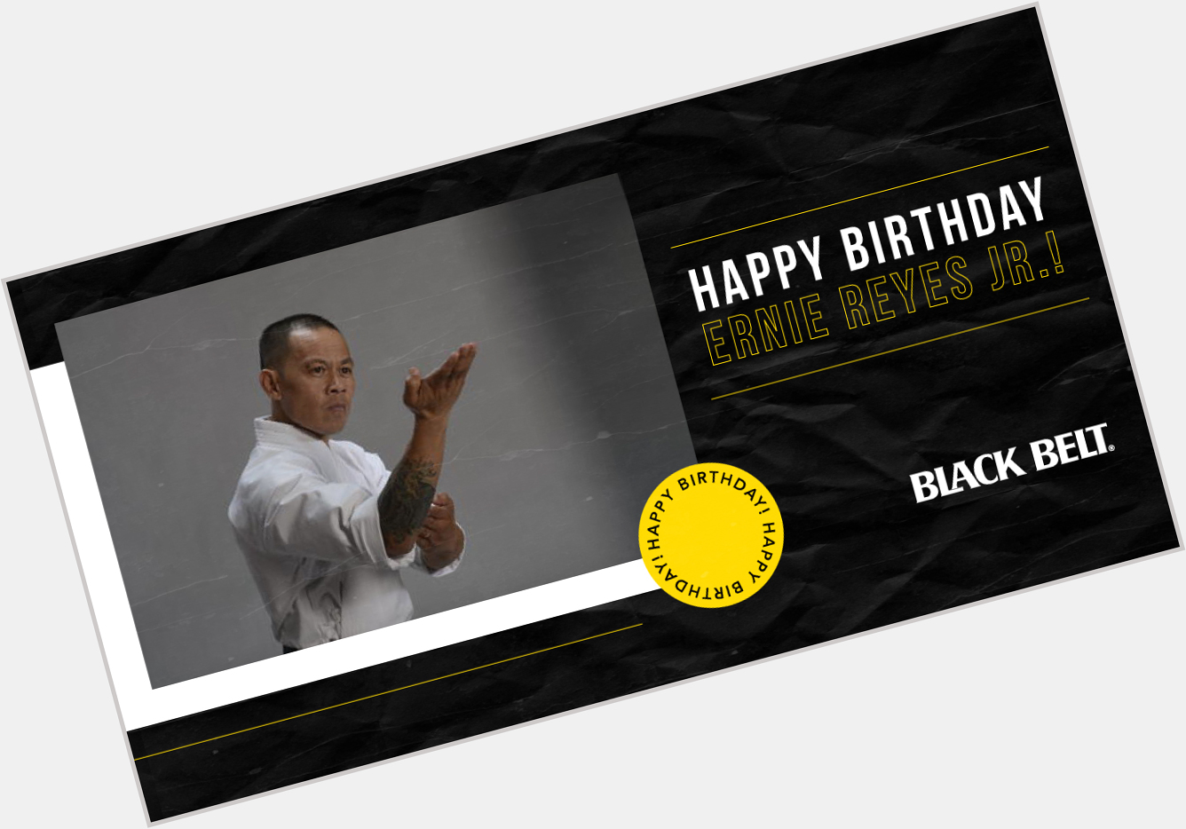 Wishing a very happy birthday to the legendary Ernie Reyes Jr. We hope you enjoy your day sir! 