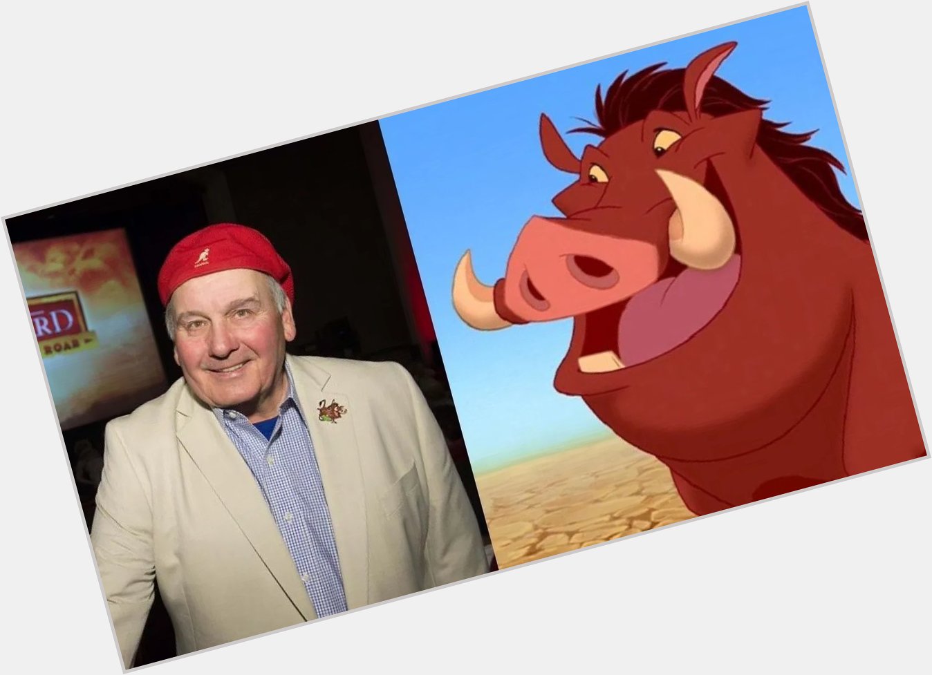 Wishing a happy birthday to the voice of Pumbaa himself: Ernie Sabella! 