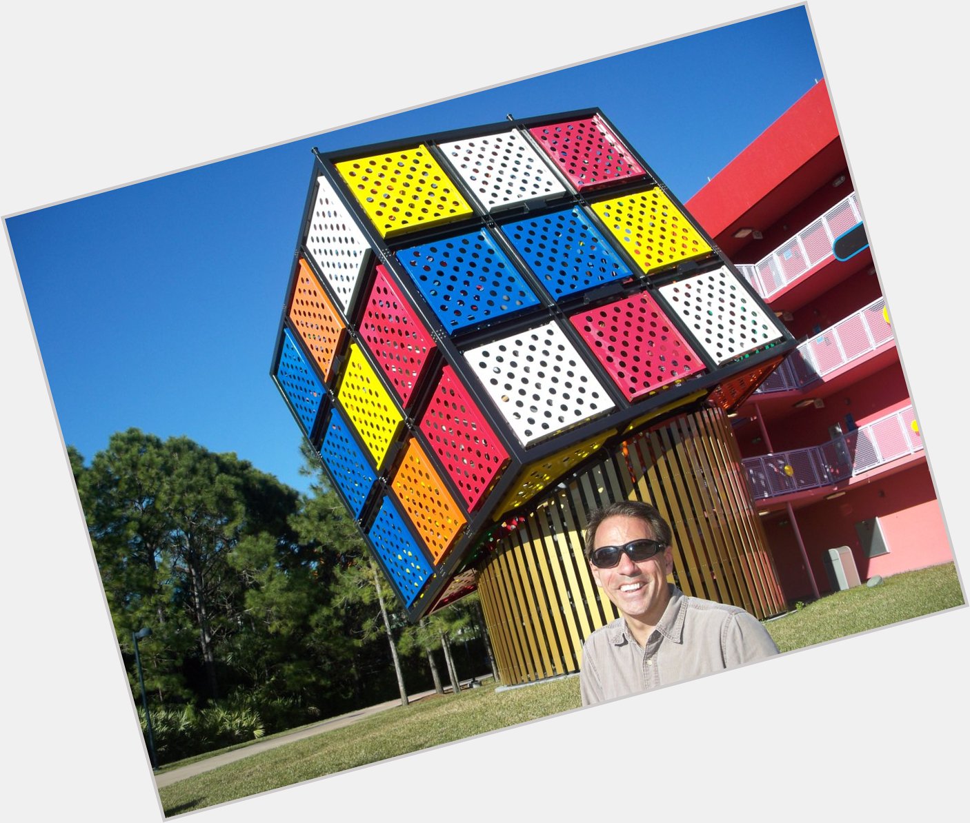 7/13 Happy Birthday to Erno Rubik, inventor of the Rubik\s Cube.  Lake Buena Vista, Phlorida 