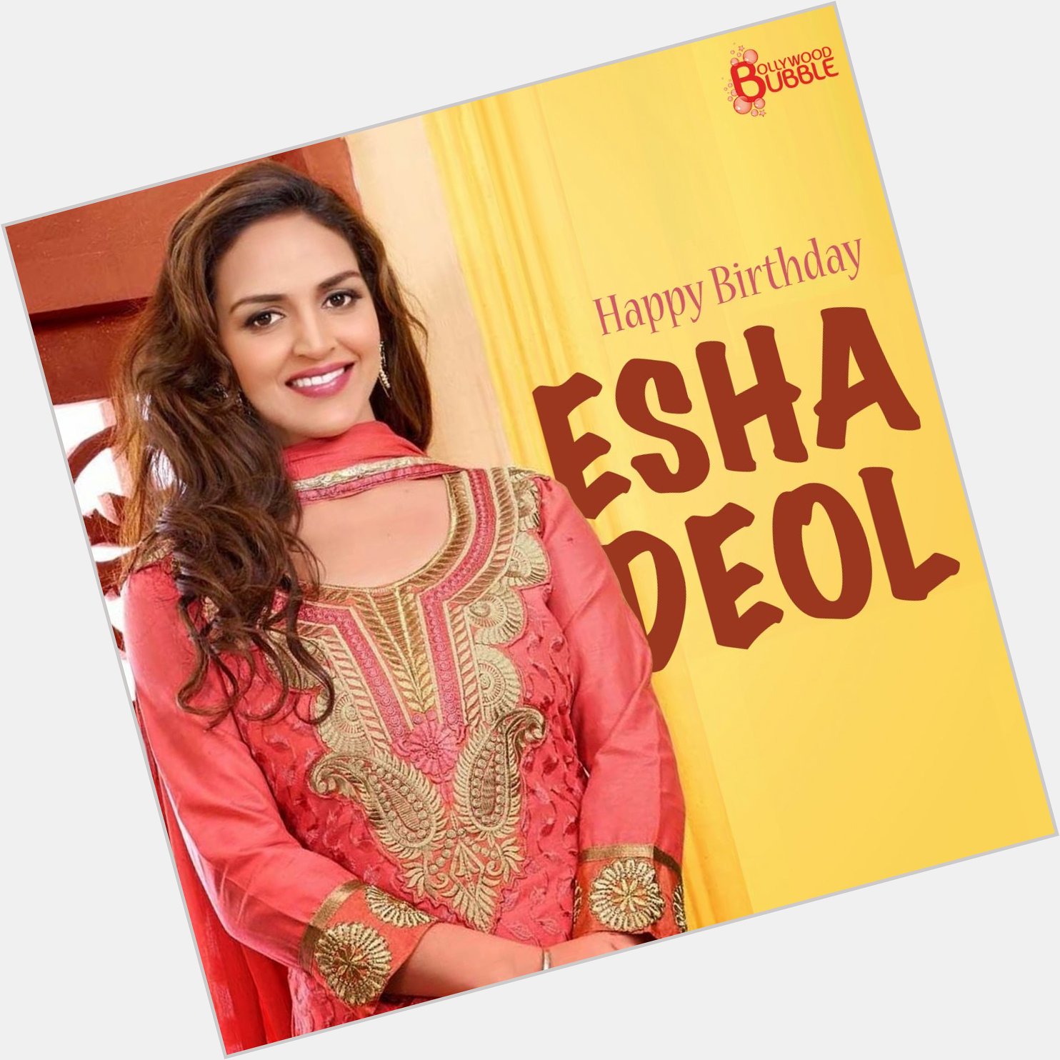 Bollybubble: Here are some vibrant wishes for the new-mommy! Happy Birthday, Esha_Deol 