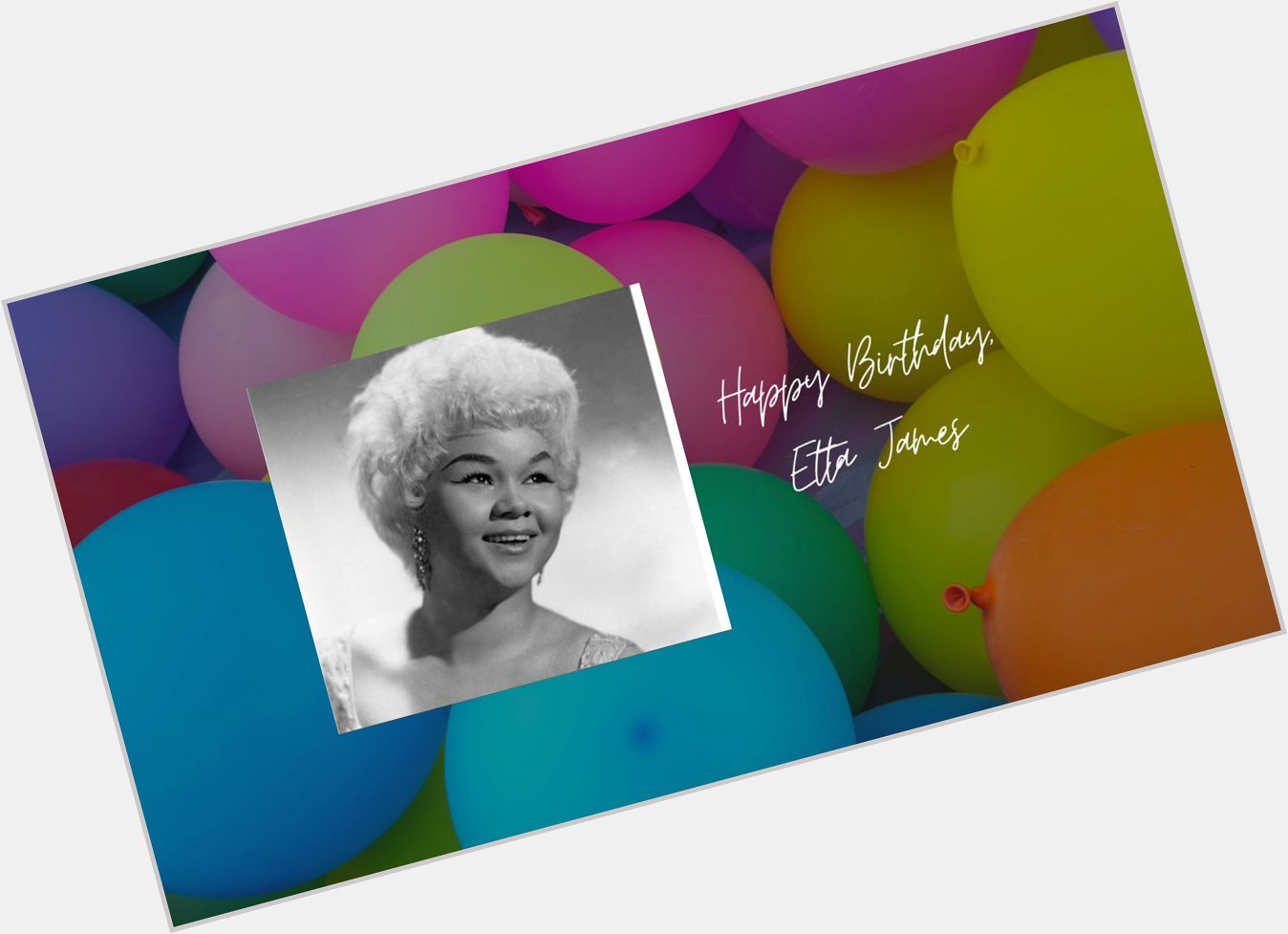 Happy birthday to famed R&B/Blues/Jazz singer and Rock & Roll Hall of Fame member, Etta James   