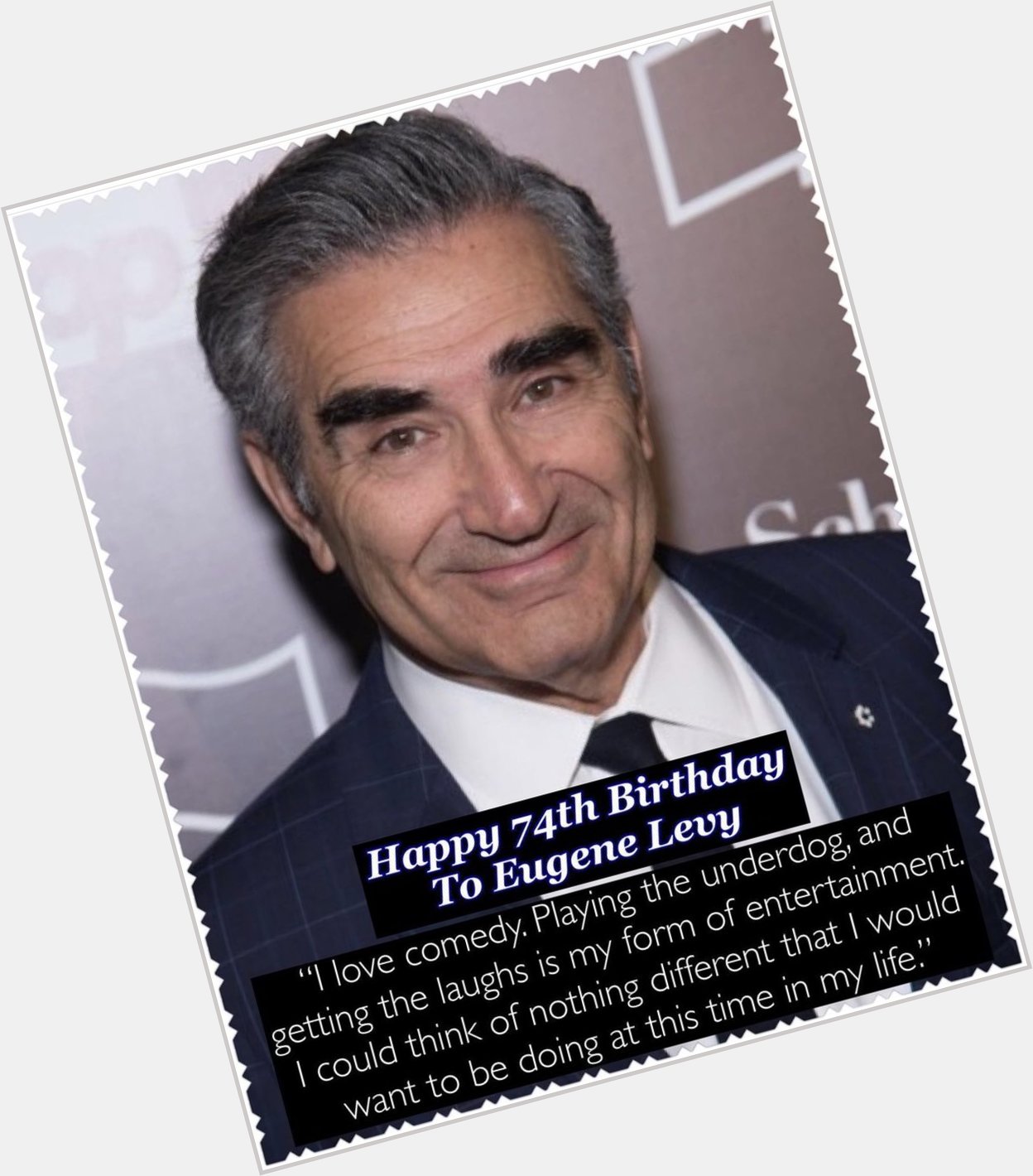 Happy Birthday to one of comedy s living legends, Eugene Levy.  