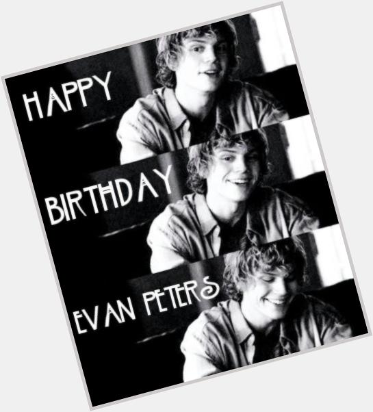 Auguri Evan Peters. 
Happy birthday Evan Peters. I love you!  20/01/1987 