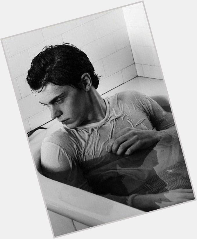 My 2 favorite things in one photo - evan peters and a nice warm bath... happy birthday to my man candy      