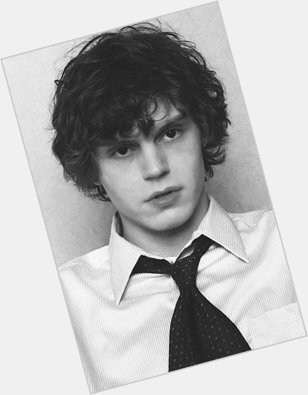 Happy birthday evan peters thanks for giving me my sexual awakening  to curly haired boys in grade 6 <3 