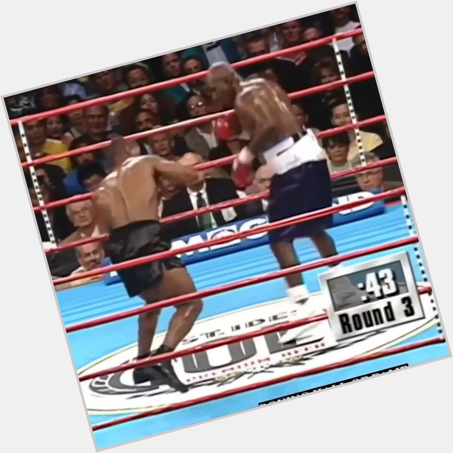 Happy birthday Evander Holyfield. Mike Tyson has a present for you. 

