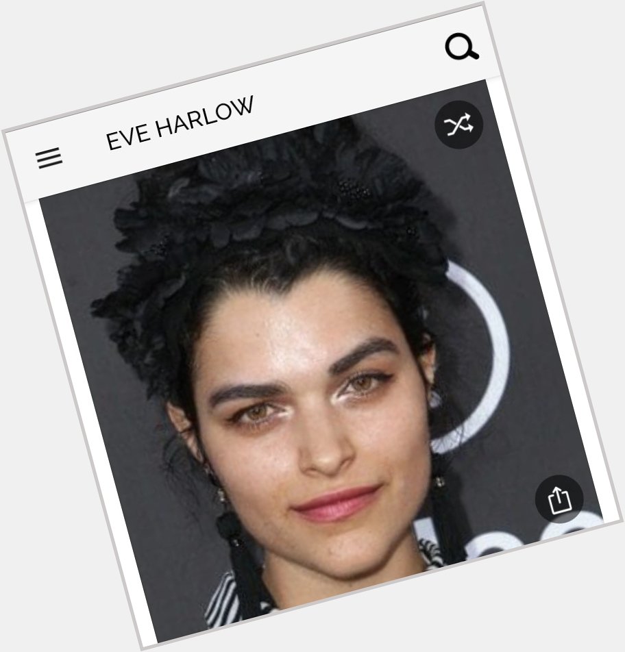 Happy birthday to this great actress.  Happy birthday to Eve Harlow 