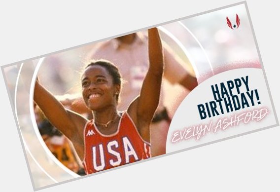 Happy birthday to four-time Olympic medalist Evelyn Ashford!!  