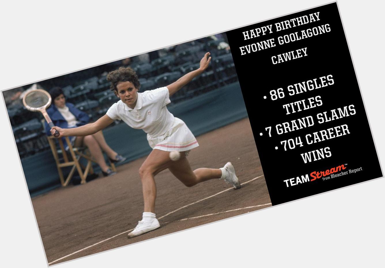 Happy 64th birthday to Aussie tennis legend Evonne Goolagong Cawley! 